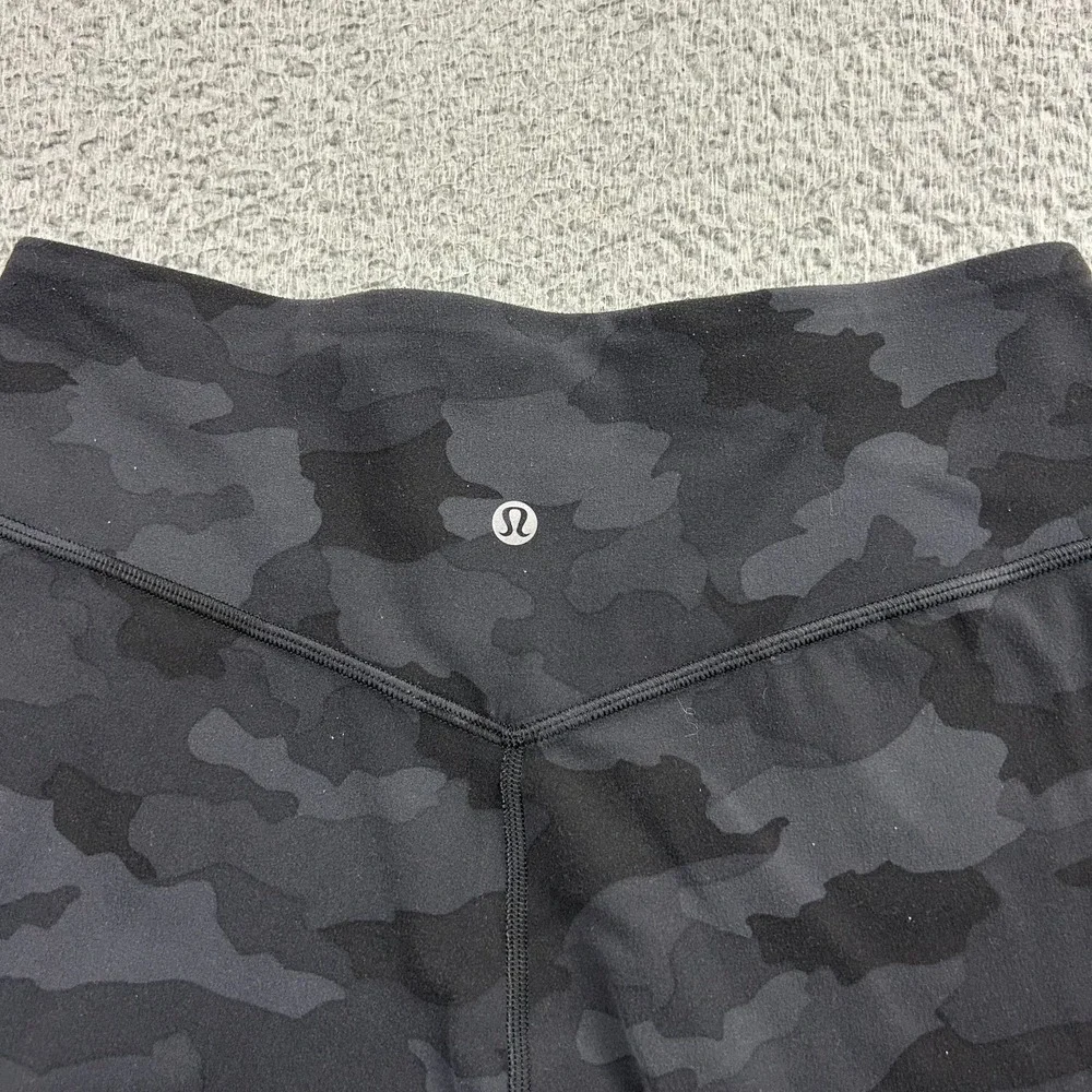 Lululemon Pants Womens 8 Black Camo Align High Rise Leggings Yoga Athletic